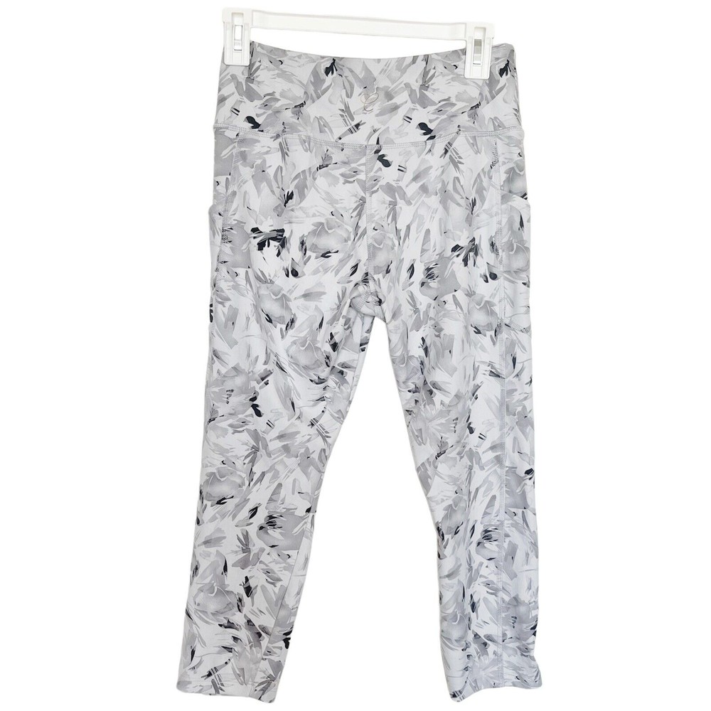 Cali Womens Leggings Pants Active Activewear Cropped Work Out Athleisure Medium
